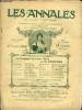 LES ANNALES POLITIQUES ET LITTERAIRES N&deg; 1378 Impressions de Cour d'Assises - Le minist&egrave;re Public, par Jean Cruppi.. COLLECTIF