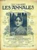 "LES ANNALES POLITIQUES ET LITTERAIRES N° 1526 Les chansons inédites des ""Annales"" - La chansons des fiancés - Poèmes et Musique d'Auguste ...