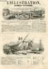 L'ILLUSTRATION JOURNAL UNIVERSEL N° 135 - Naufrage de la goëlette la Doris, dans le port de Brest, le 15 septembre 1845, Algérie, Nouveau pont fixe ...