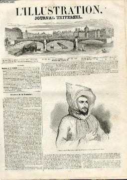 L'ILLUSTRATION JOURNAL UNIVERSEL N° 151 - Histoire da 11 Semaine. Portrait de Sid-el-Hadj Abd-el-Kader Ben-Mohammed-Achache, ambassadeur du Maroc. — ...