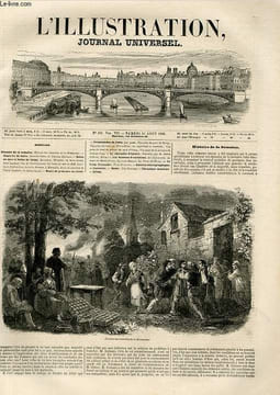 L'ILLUSTRATION JOURNAL UNIVERSEL N° 181 - Histoire de la semaine. Episode des incendies de la Bourgogne. — Courrier de Paris. Dernière Scène de ...