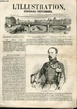 L'ILLUSTRATION JOURNAL UNIVERSEL N° 218 - Histoire de 'la semaine. Portrait de M. Couiby de Cognord. — Chronique musical«*. — Courrier de Paris. Une ...