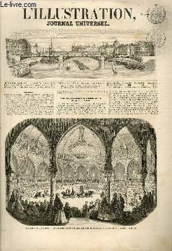 L'ILLUSTRATION JOURNAL UNIVERSEL N° 685-Une fête militaire à Lyon. — Histoire de la semaine. — Courrier de Paris. — Les contrebandiers sur la ...