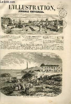L'ILLUSTRATION JOURNAL UNIVERSEL N° 705-Biarritz. — Histoire de la semaine. — Courrier de Paris. — Régates du Hâvre. — Bibliothèque du commerce à ...