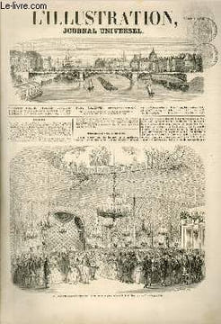 L'ILLUSTRATION JOURNAL UNIVERSEL N° 713-Histoire de la semaine. — Courrier de Paris. — Chronique musicale. Monument élevé en mémoire des marins delà ...