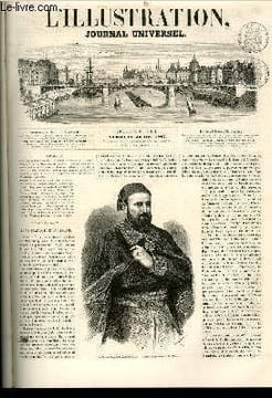 L'ILLUSTRATION JOURNAL UNIVERSEL N° 1011-Revue politique de la semaine. — Le sultan Abdul-Aziz. — Courrier de Paris. — A travers l'Exposition de ...