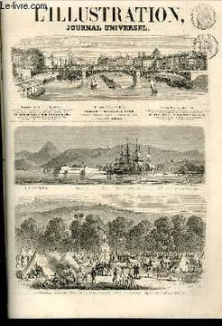 L'ILLUSTRATION JOURNAL UNIVERSEL N° 1028-Revue politique de la semaine-. — Expédition du Mexique. — L'Empereur et l'Impératrice à. Chamarande. — ...