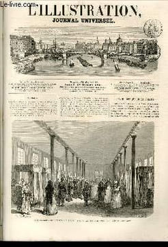 L'ILLUSTRATION JOURNAL UNIVERSEL N° 1183-Texte : Revue politique de la semaine. — Visite de l'Empereur à l’Hôtel-Dieu. — Courrier de Paris. — Incendie ...