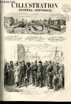 L'ILLUSTRATION JOURNAL UNIVERSEL N° 1213-Texte : Revue politique. — Courrier de Paris en Italie. — Florentin, cheval vainqueur du Derby français, en ...