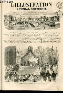L'ILLUSTRATION JOURNAL UNIVERSEL N° 1216-Texte : Revue politique. — Brésil : Baptême du prince Dom Pedro, dans la Chapelle du palais impérial, à Rio ...