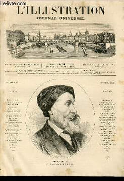 L'ILLUSTRATION JOURNAL UNIVERSEL N° 1588-Histoire de la semaine.Courrier de Paris, par M. Philibert Audebrand.Nos gravures :Philarète Chasles;La ...