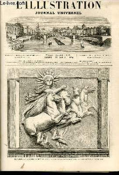 L'ILLUSTRATION JOURNAL UNIVERSEL N° 1626-Texte : Histoire Je la semaine. — Courrier de Paris, par M. Philibert Audebrand. — Nos gravures : Métope du ...