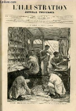 L'ILLUSTRATION JOURNAL UNIVERSEL N° 1711-Texte : Histoire de la semaine. — Courrier de Paris, par Chapelle. — Nos gravures : L’Exposition de ...
