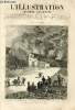 L'ILLUSTRATION JOURNAL UNIVERSEL N° 1895 - GRAVURES et leurs ARTICLES : l'éruption de l'Etna : la coulée de laves coupant la route près de la maison ...