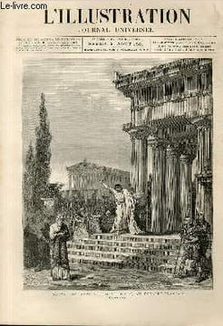L'ILLUSTRATION JOURNAL UNIVERSEL N° 2008 - GRAVURES : Oedipe roi, tragédie de Sophocle au théatre français - Paris : exposition d'électricité - ...