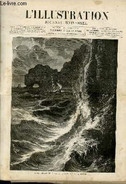 "L'ILLUSTRATION JOURNAL UNIVERSEL N° 2036 - GRAVURES : Une grande marée d'équinoxe à Etretat - Saïgon : banquet offert au premier député de la ...