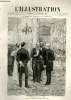 L'ILLUSTRATION JOURNAL UNIVERSEL N° 2346 - Gravures: M. de Mohrenheim et M. Floquet, à la reception du ministere du commerce (1er Fevrier 1888), S. M. ...