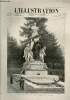 L'ILLUSTRATION JOURNAL UNIVERSEL N° 2477 - Gravures: le tombeau de l'amiral Courbet dans le cimetiere d'Abbeville pho. Meys - les manoeuvres ...