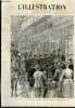 L'ILLUSTRATION JOURNAL UNIVERSEL N° 2529 - Gravures: arrivée du Grand-duc Alexis à Paris, le prince acclamé par la foule, à la gare de l'Est - le ...