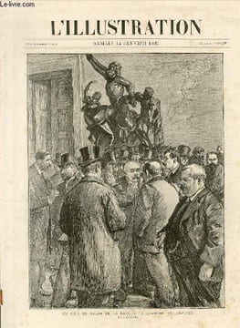 L'ILLUSTRATION JOURNAL UNIVERSEL N° 2603 - Gravures: un coin du salon de la paix, à la chambre des députés, le Laocoon - procès du Panama, les ...