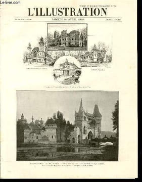 L'ILLUSTRATION JOURNAL UNIVERSEL N° 2773 - Gravures: l'exposition de Budapest, section historique: construction en style roman, d'apres des ...