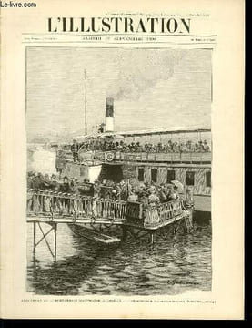L'ILLUSTRATION JOURNAL UNIVERSEL N° 2899 - Gravures: assassinat de l'impératrice d'Autriche, à Genève, le transport de la victime, du bateau à l'hotel ...