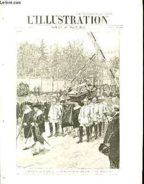 L'ILLUSTRATION JOURNAL UNIVERSEL N° 2926 - Gravures: Inhumation du prince et de la princesse de Bismarck à Friedrichsruhe, le transport du cercueil de ...