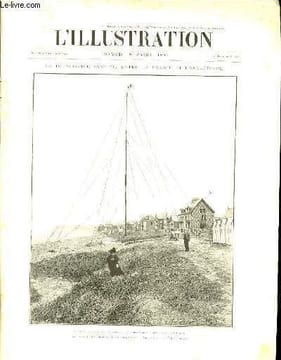 L'ILLUSTRATION JOURNAL UNIVERSEL N° 2928 - Gravures: la télégraphie sans fil entre la France et l'Angleterre, le mât de Wimereux (cote française) par ...