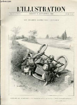 "L'ILLUSTRATION JOURNAL UNIVERSEL N° 3054 - Gravures: les grandes manoeuvres d'Automne, Saint-Cyr aux manoeuvres: ""sur le terrain les tirailleurs ...