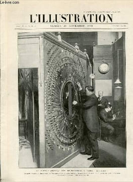 "L'ILLUSTRATION JOURNAL UNIVERSEL N° 3065 - Gravures: au bureau central des télégraphes, à Paris, la ""rosace"" - evenements de Chine, la signature du ...