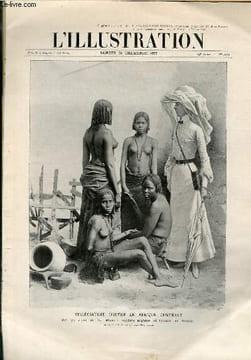 L'ILLUSTRATION JOURNAL UNIVERSEL N° 3279 - Gravures: villégiature d'hiver en Afrique Centrale, sur les rives du Nil Blanc; touriste anglaise et ...