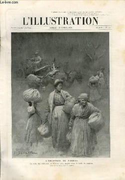 "L'ILLUSTRATION JOURNAL UNIVERSEL N° 3295 - Gravures: l'éruption du Vésuve par L.Sabattier - autour du Vésuve en éruption - les ruines de Pompéi - la ...