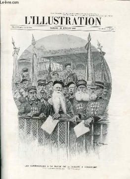 "L'ILLUSTRATION JOURNAL UNIVERSEL N° 3360 - Gravures: les garibaldiens à la revue du 147 juillet, à Longchamp, dessin d'après nature de Georges Scott ...