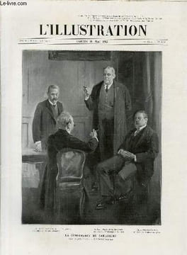 L'ILLUSTRATION JOURNAL UNIVERSEL N° 3612 - Gravures: la conférence de Carlruhe, dessin de Léon Fauret - à Dar Debibagh, aux portes de Fez, après la ...