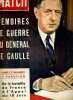 PARIS MATCH N° 289 - mémoires de guerre du général de Gaulle - 1re parution de la bataille de France à l'appel du 18 juin - l'Angleterre s'engage en ...