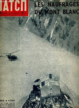 PARIS MATCH N° 405 - 12 janvier 1957 - les naufragés du Mont Blanc, tout le drame en photos - le cinéma fait revivre Van Gogh - Joe Sugar Robinson, la ...