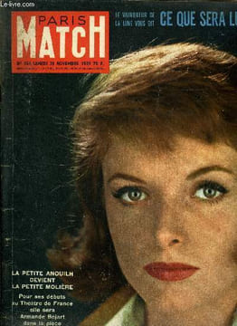 PARIS MATCH N° 554 - Chasseurs sans fusils, photographier une biche peut être aussi un exploit, Paul et Virginie s'aiment toujours, Libre, Lacour ...