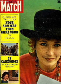 PARIS MATCH N° 1097 - Nixon : il a pris le plus grand risque de sa carrière, Molotov, Boulganine : deux retraités dans un cimetière, Eugénia Niarchos ...