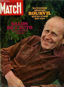PARIS MATCH N° 1117 - Le chomage menace les jeunes Français par Robert Barrat, Les français pleurent Bourvil qui les a tant fait rire par Yves ...