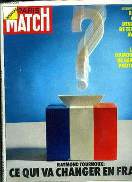 PARIS MATCH N° 1244 - Elections : la France a voté electrique mais sage, A Orly, les victimes du Boeing libyen, Thieu parle par Raymond Cartier, ...