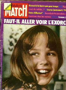 PARIS MATCH N° 1326 - La petite Lynda, vedette du film l'Exorciste, Robert Serrou dit le point de vue des théologiens, Giscard a la barre par gros ...