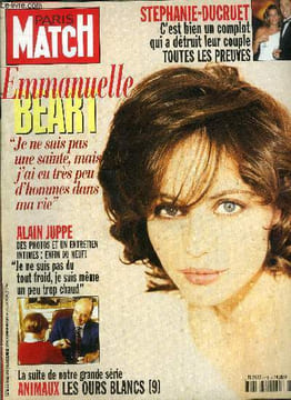 PARIS MATCH N° 2483 - Alger : les petites soeurs courage, Emmanuelle Beart : pour mes enfants, je suis prête au sacrifice ultime, pas pour un homme, ...