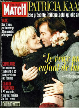 PARIS MATCH N° 2546 - Va-t-on laisser l'Afrique crever du sida ? le cri de colère du Pr. Gentilini, Patricia Kaas : j'ai envie d'un enfant et que ...