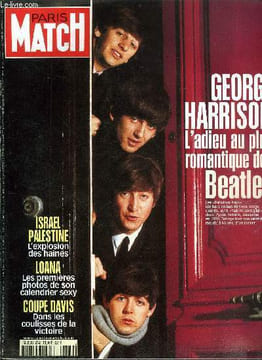 PARIS MATCH N° 2742 - George Harrison emporté par le vent par Romain Clergeat, Israël Palestine : explosion de haines par Jacques Marie Bourget, Laura ...