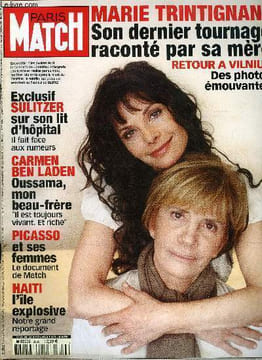 PARIS MATCH N° 2853 - Marie Trintignant : son dernier tournage raconté par sa mère par Arnaud Bizot, Lio : mon amie ma partenaire, George W. Bush : ...