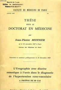 L'urographie avec diurèse osmotique à l'urée dans le diagnostic de l'hypertension reno-vasculaire