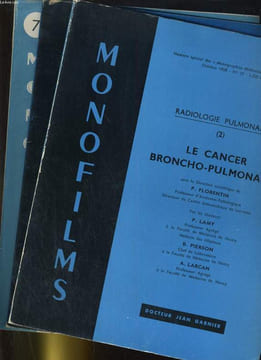 Les monographies. Lote de 3 revues. Radiologie pulmonaires en 3 parties/ Les modes de début de la tuberculose pulmonaire, Le cancer ...