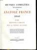 Clio. Histoire comique. Sur la pierre blanche.. FRANCE Anatole