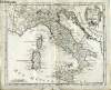 Atlas moderne ou collection de cartes sur toutes les parties du globe terrestre carte de l'Italie divisée en ses différents états et royaumes et ...