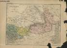 Carte de la Roumanie, Serbie et Bosnie.. LA BRUGERE F. de / BARALLE Alphonse